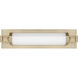 Parker LED 18 inch Noble Brass Bathroom Vanity Light Wall Light