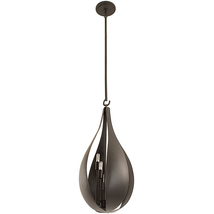 Bali 5 Light 12 inch Black Cashmere Pendant Ceiling Light