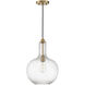 Kantor 1 Light 11 inch Warm Brass Pendant Ceiling Light, Lighting One