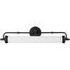 Keller LED 28 inch Black Lustre Bathroom Vanity Light Wall Light