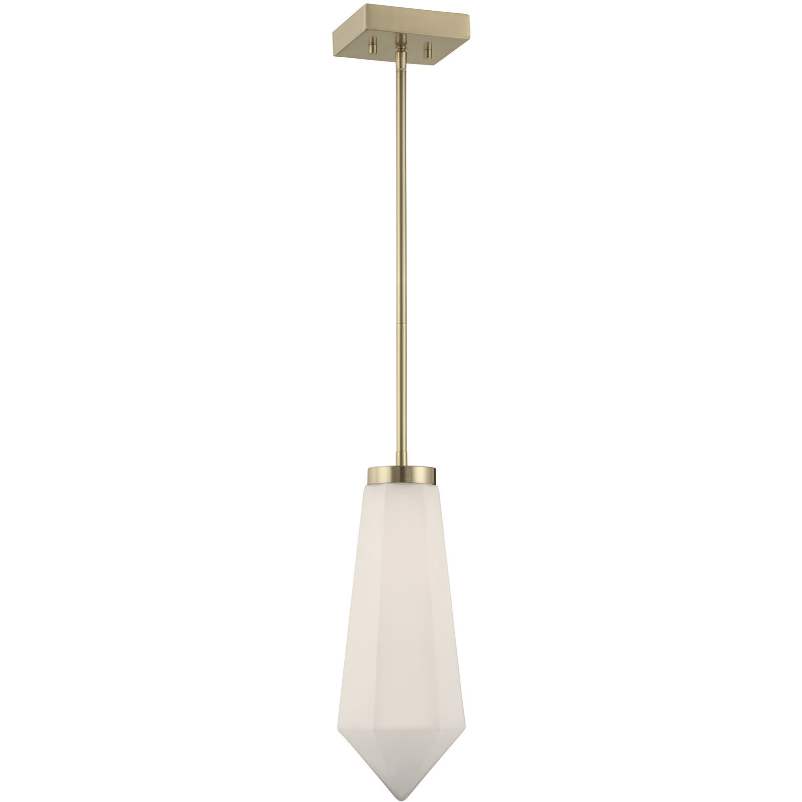 Leland LED 6 inch Noble Brass Mini-Pendant Ceiling Light