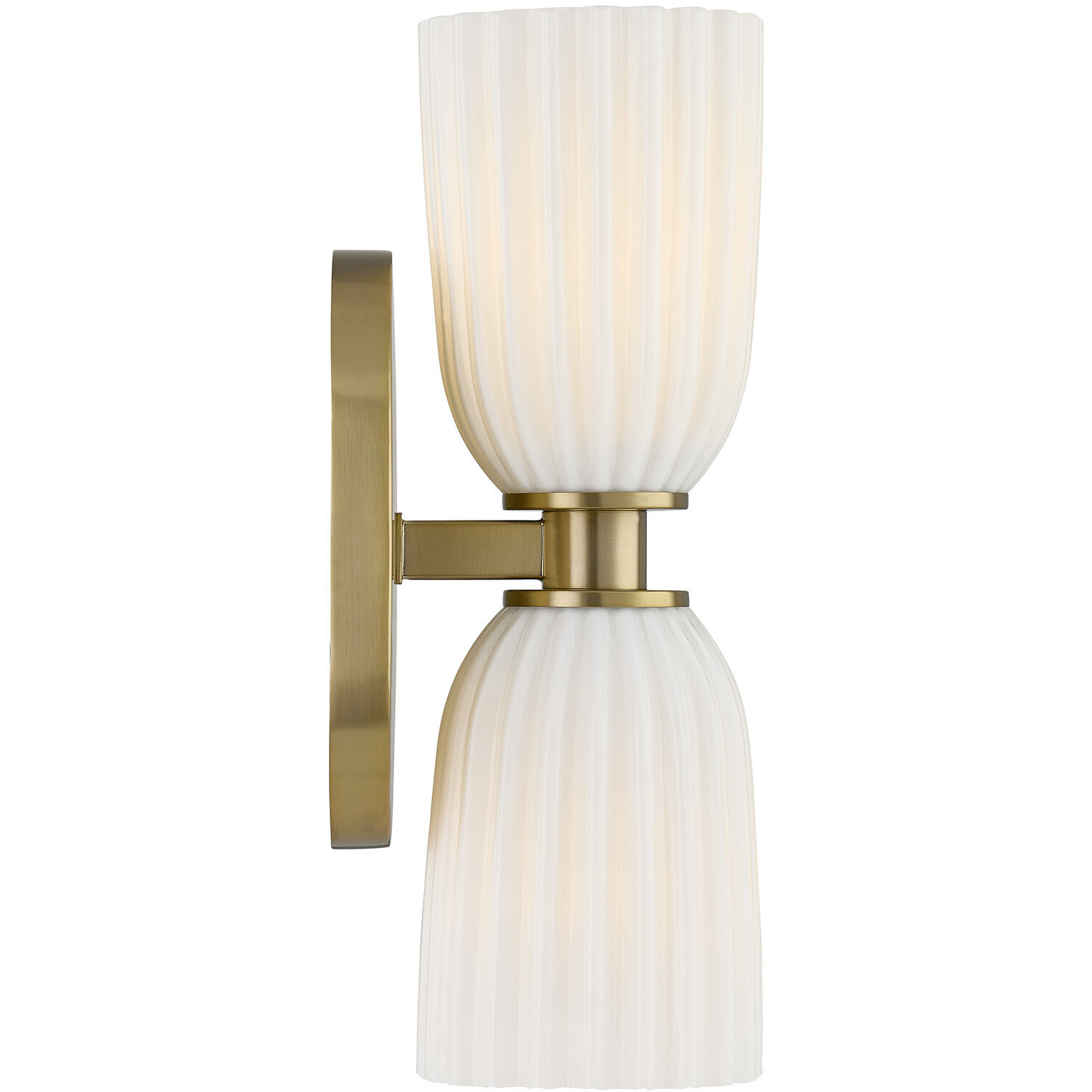 Baldwin 2 Light 4.5 inch Noble Brass Wall Sconce Wall Light, Essentials