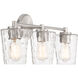 Ballas 3 Light 23.5 inch Satin Nickel Bathroom Vanity Light Wall Light