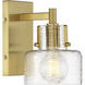 Dover Wall Sconce Wall Light in Warm Brass