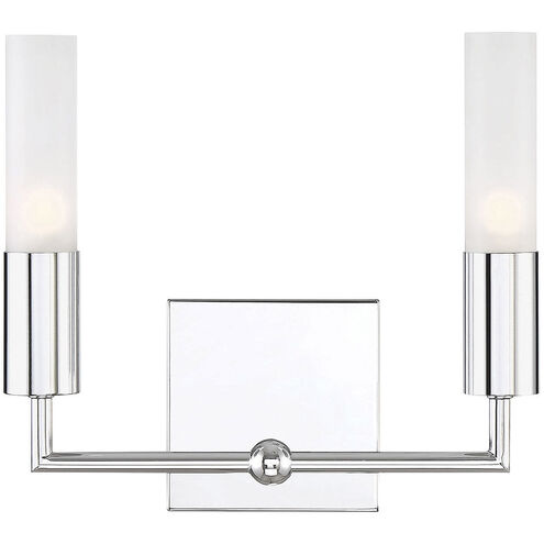 Deacon 2 Light 11 inch Polished Chrome Bath Light Wall Light