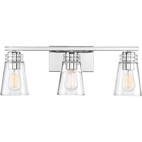 Brannon 3 Light 24.00 inch Bathroom Vanity Light