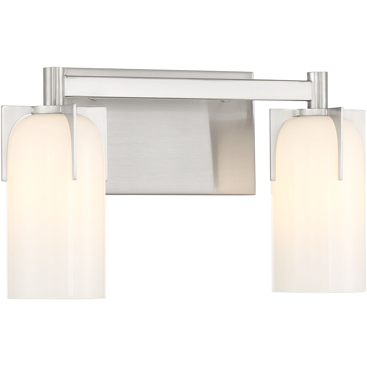 Caldwell 2 Light 14.75 inch Satin Nickel Bathroom Vanity Light Wall Light