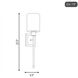 Alvara 1 Light 5.5 inch Black with Warm Brass Accents Wall Sconce Wall Light in Matte Black with Warm Brass, Essentials