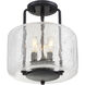 Avalon 3 Light 11.38 inch English Bronze Semi-Flush Ceiling Light