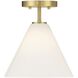 Blair 1 Light 10 inch Warm Brass Mini-Pendant or Semi-Flush Ceiling Light