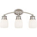 Elise 3 Light 20.5 inch Polished Chrome Vanity Light Wall Light, Essentials