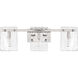Genry 3 Light 25 inch Polished Nickel Bathroom Vanity Light Wall Light