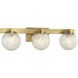 Darien 3 Light 25 inch Warm Brass Bathroom Vanity Light Wall Light