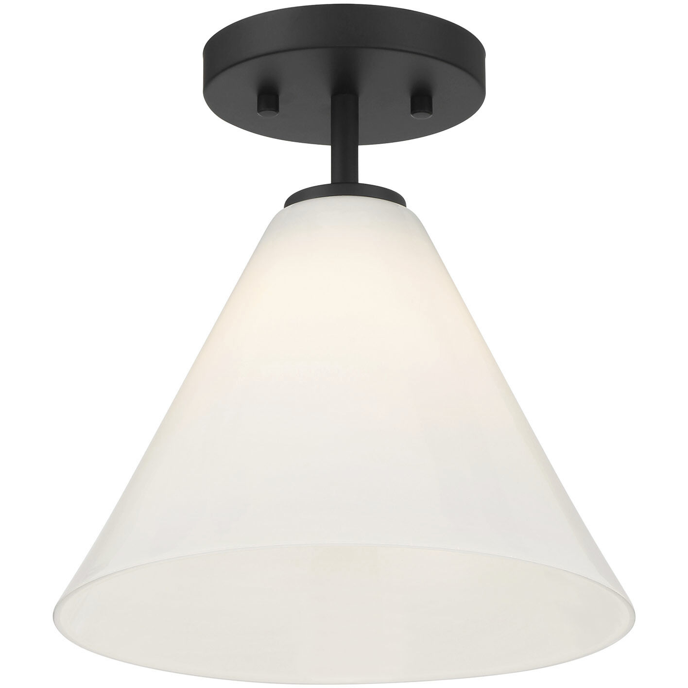 Blair 1 Light 10 inch Matte Black Mini-Pendant or Semi-Flush Ceiling Light