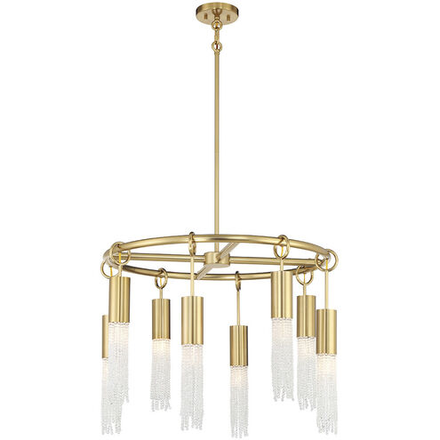 Chelsea 8 Light 28 inch Warm Brass Chandelier Ceiling Light