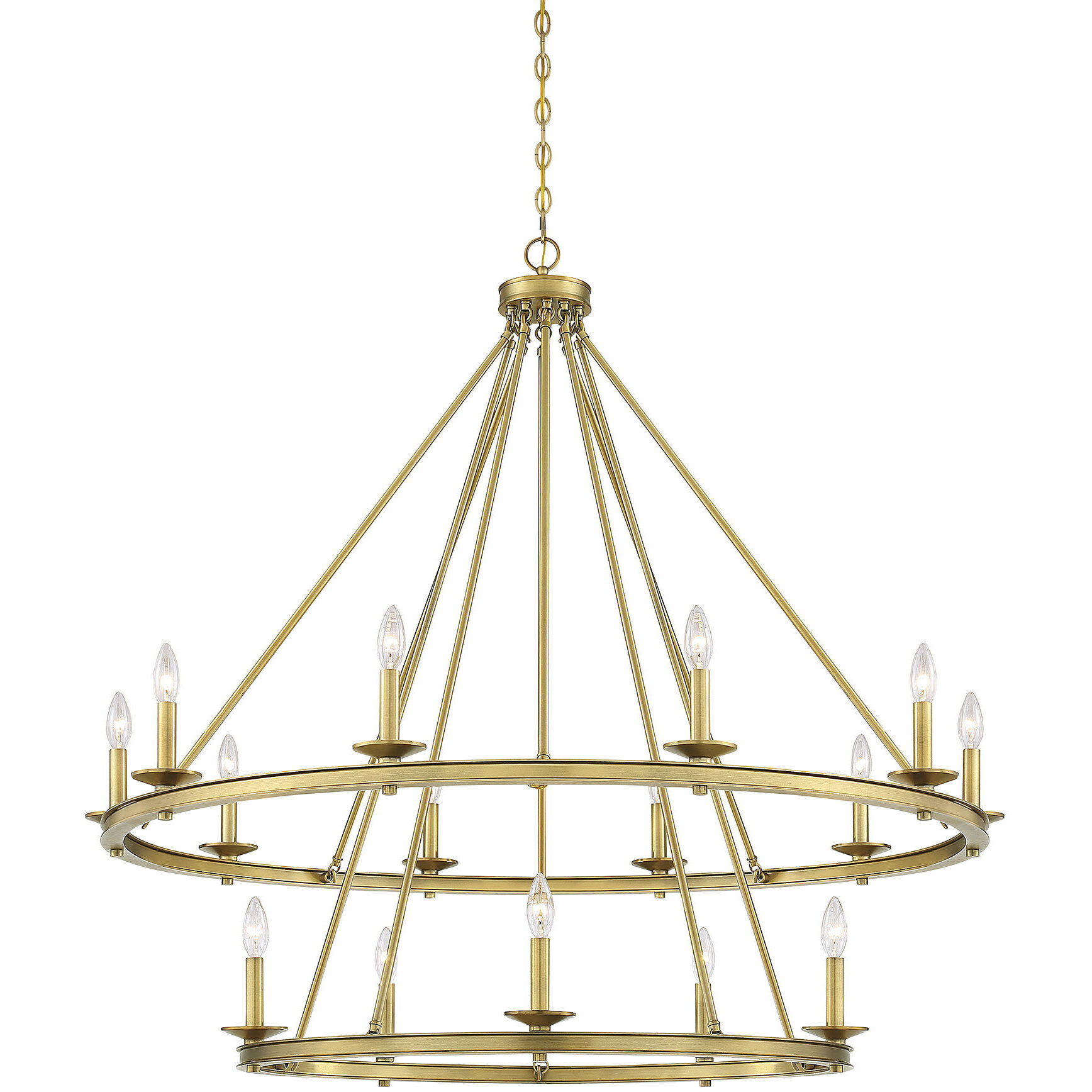 Middleton 15 Light 45 inch Warm Brass Chandelier Ceiling Light, Essentials