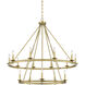 Middleton 15 Light 45 inch Warm Brass Chandelier Ceiling Light, Essentials