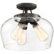 Octave 3 Light 13 inch English Bronze Semi-Flush Ceiling Light, Essentials