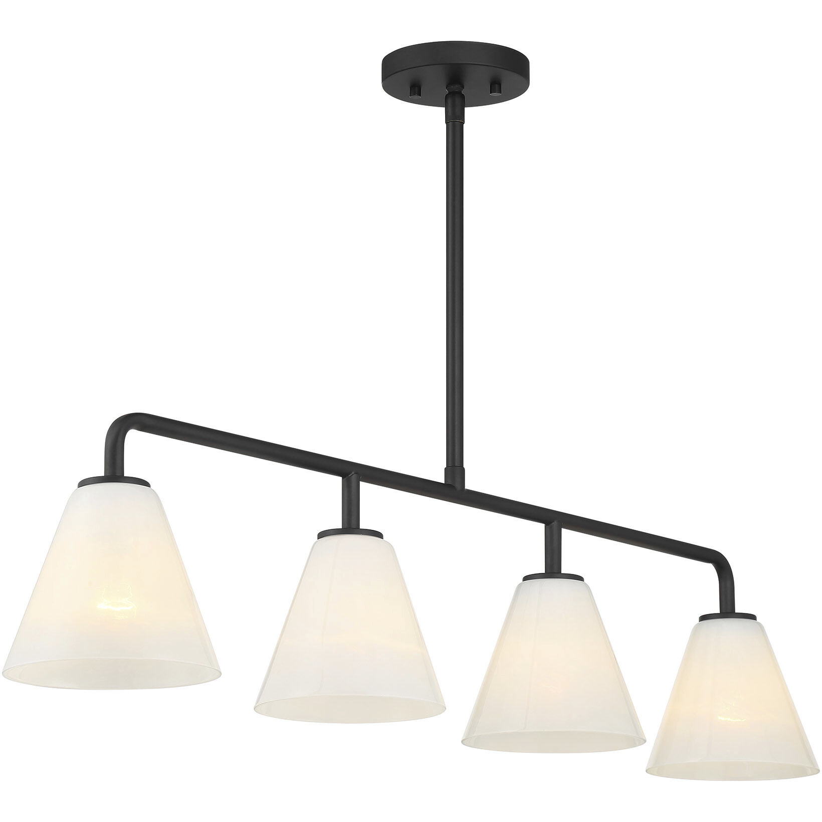 Blair Linear Chandelier Ceiling Light in Matte Black