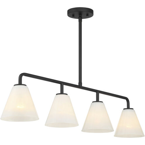 Blair Linear Chandelier Ceiling Light in Matte Black