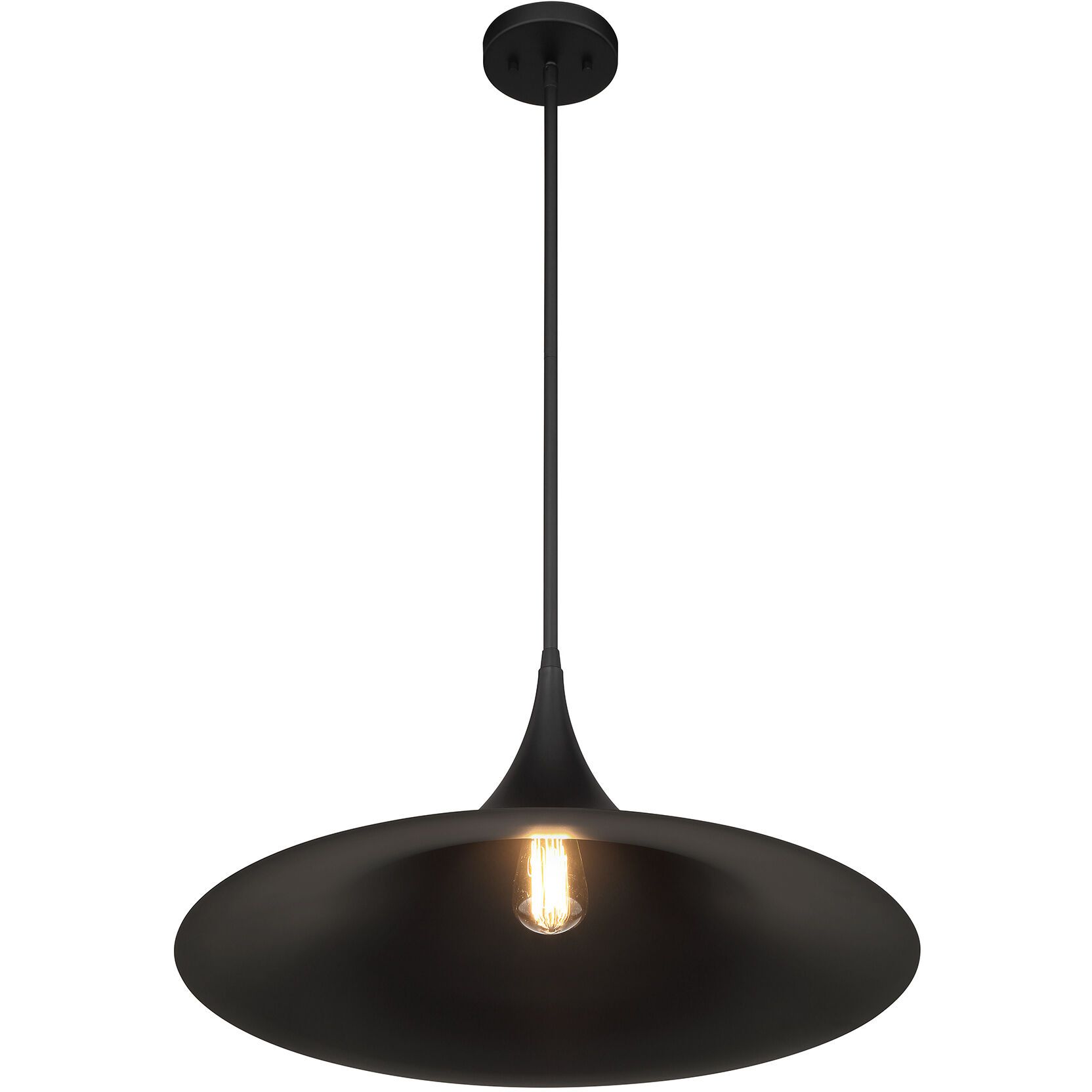 Bowdin 1 Light 24 inch Matte Black Pendant Ceiling Light