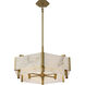 Orleans 6 Light 24.28 inch Distressed Gold Pendant Ceiling Light