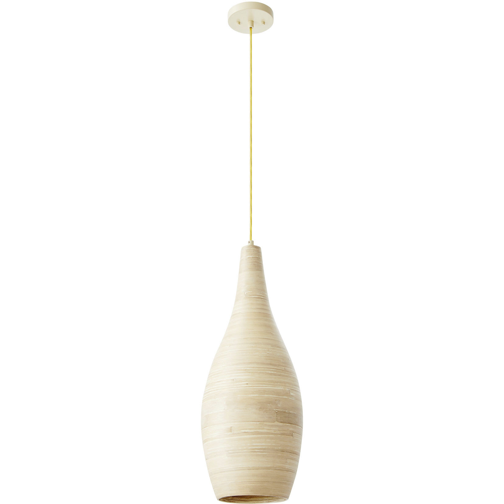 Jean 1 Light 10 inch Natural Bamboo Pendant Ceiling Light