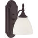 Herndon 1 Light 5.5 inch English Bronze Wall Sconce Wall Light, Essentials