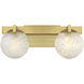 Darien 2 Light 17 inch Warm Brass Bathroom Vanity Light Wall Light