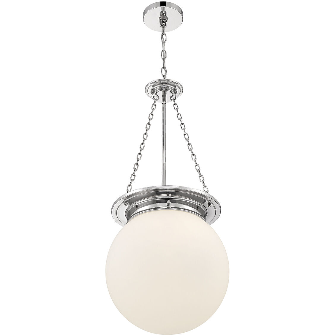 Manor 3 Light 13.5 inch Polished Nickel Pendant Ceiling Light