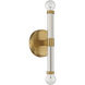 Kingsburg 2 Light 4.5 inch Warm Brass Wall Sconce Wall Light, Lighting One