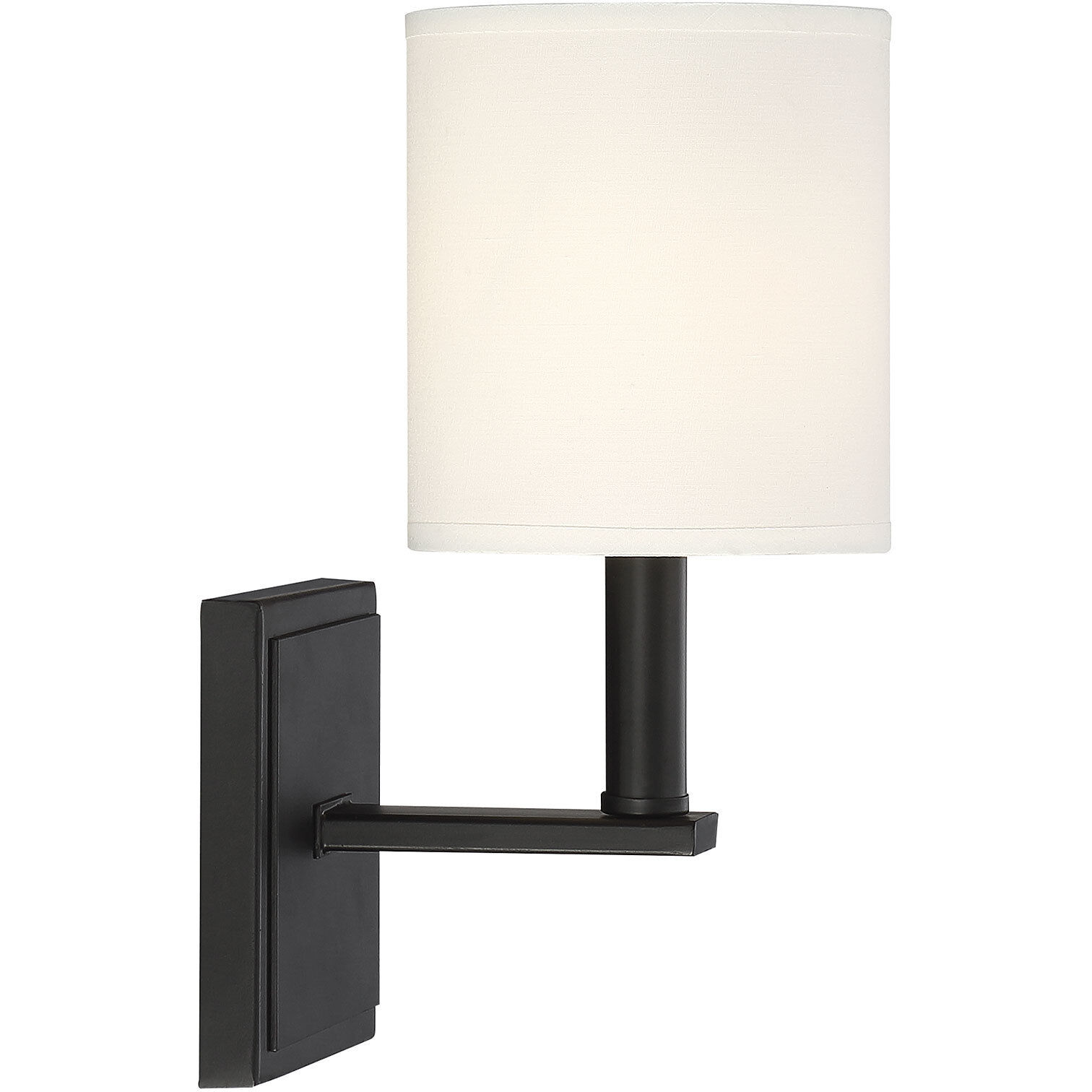Waverly 1 Light 5 inch Matte Black Wall Sconce Wall Light, Essentials