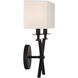 Arondale 2 Light 14 inch Matte Black Wall Sconce Wall Light