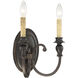 Provence 2 Light 11 inch Antique Copper Sconce Wall Light