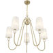 Sheldon 5 Light 32 inch Noble Brass Chandelier Ceiling Light