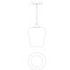 Octave 1 Light 8 inch Polished Chrome Pendant Ceiling Light, Essentials