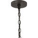 Weston 4 Light 13 inch Mediterranean Bronze Chandelier Ceiling Light
