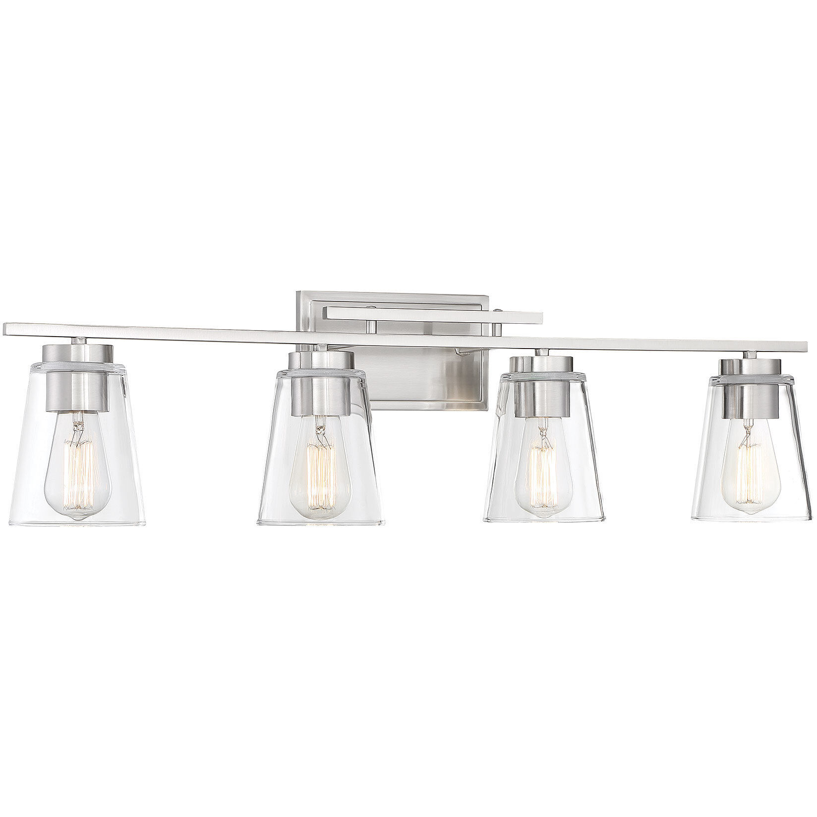 Calhoun 4 Light 32 inch Satin Nickel Bathroom Vanity Light Wall Light, Essentials