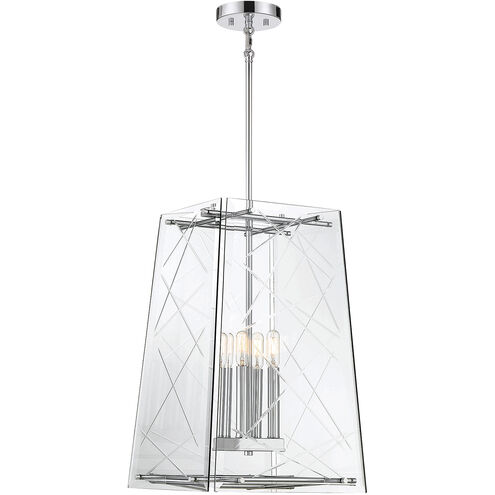 Kole 4 Light 14 inch Polished Chrome Pendant Ceiling Light, Essentials
