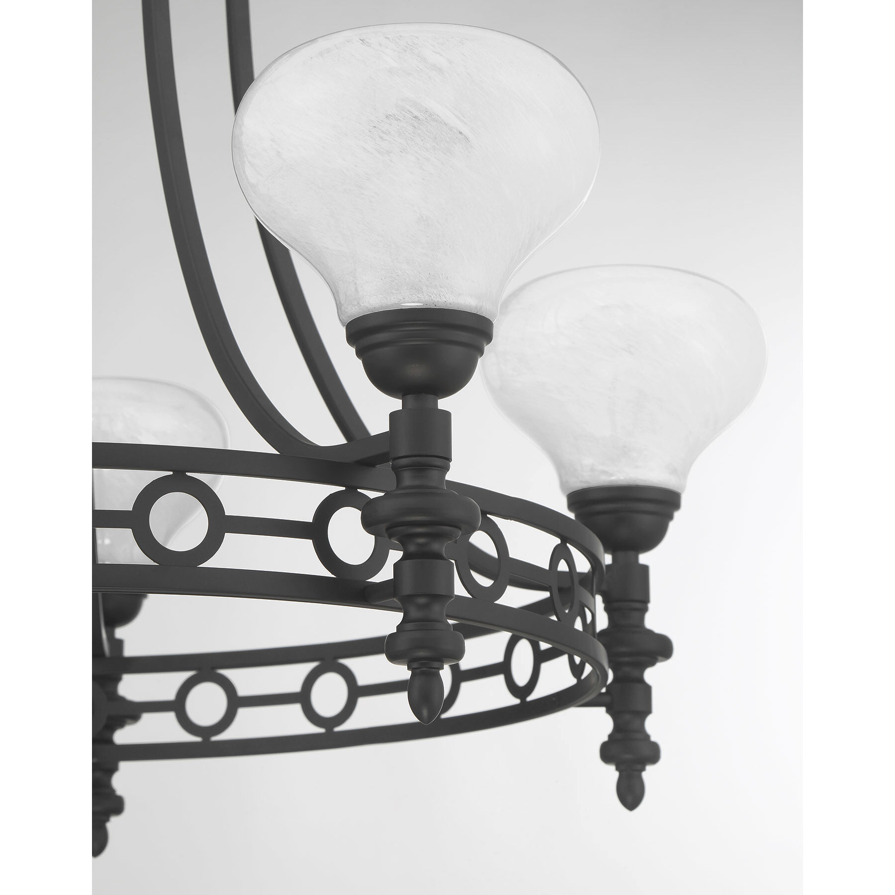 Allston 5 Light 30 inch Matte Black Chandelier Ceiling Light