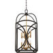 Talbot 8 Light 18 inch English Bronze and Warm Brass Pendant Ceiling Light, Large