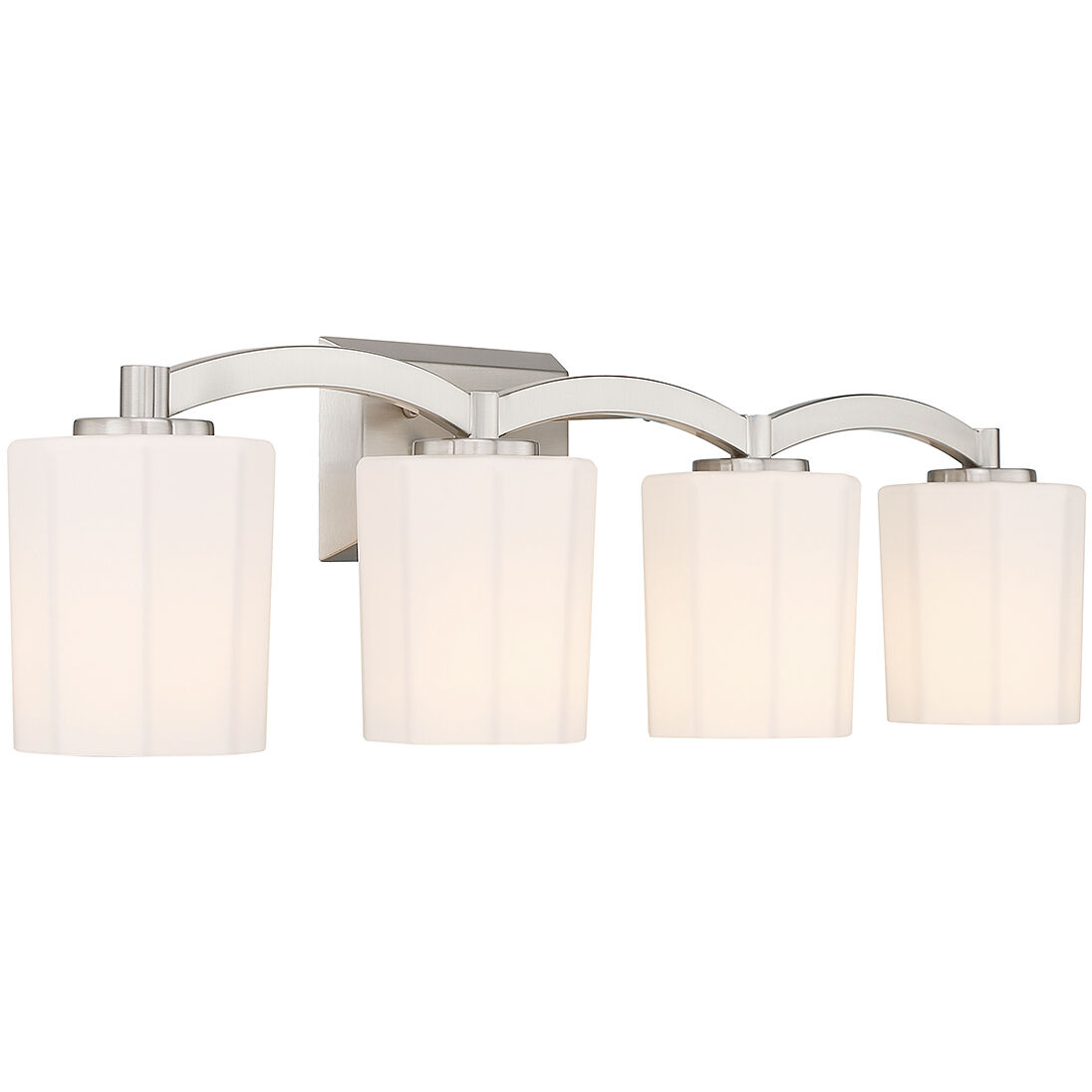 Whitney 4 Light 33 inch Satin Nickel Bathroom Vanity Light Wall Light