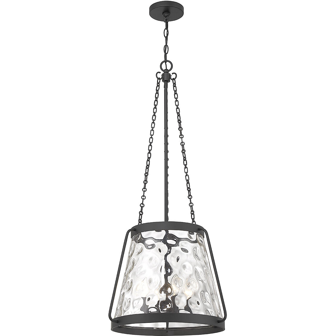 Crawford 4 Light 18 inch Matte Black Pendant Ceiling Light