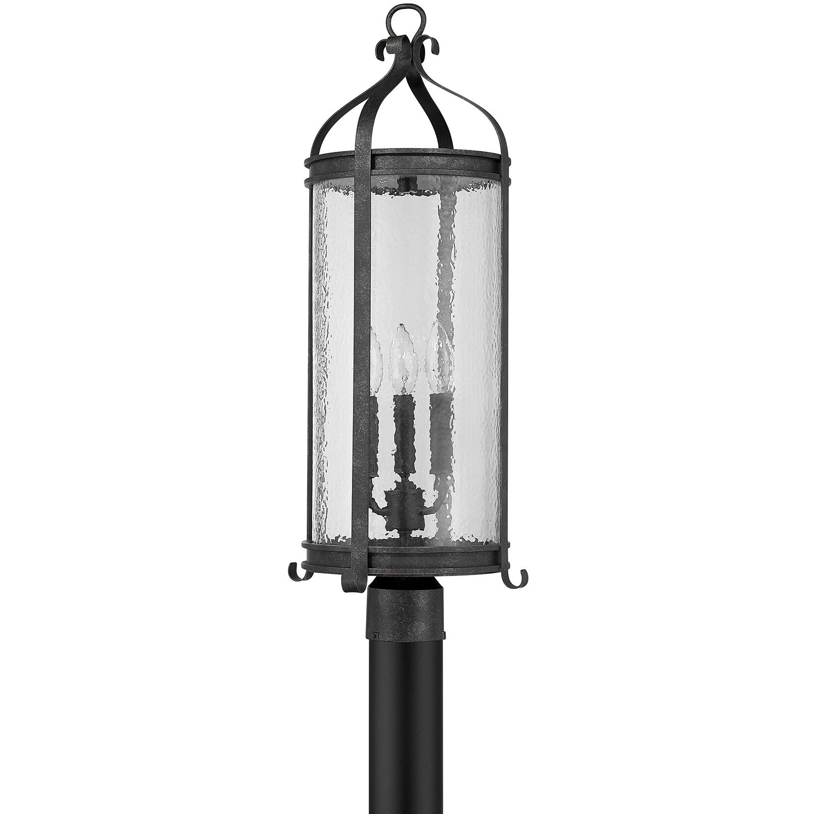 Preston 3 Light 26.5 inch Iron Oxide Outdoor Post Lantern