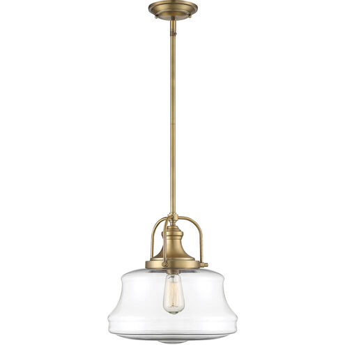 Garvey 1 Light 14 inch Warm Brass Pendant Ceiling Light, Essentials