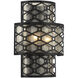 Mannheim 2 Light 11.88 inch Matte Black Wall Sconce Wall Light, Lighting One