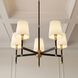 Brody 5 Light 28 inch Black with Warm Brass Accents Chandelier Ceiling Light, Essentials
