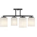 Herron 4 Light 24 inch Matte Black Semi-Flush Ceiling Light