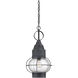 Enfield 1 Light 11 inch Oxidized Black Outdoor Hanging Lantern