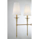 Trundle 5 Light 48 inch Warm Brass Linear Chandelier Ceiling Light, Lighting One